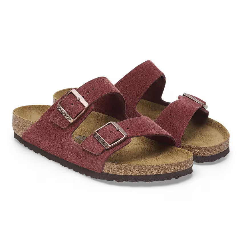 Birkenstock Arizona Suede Burgundy