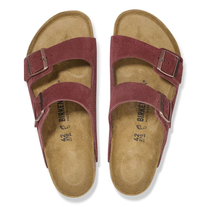 Birkenstock Arizona Suede Burgundy