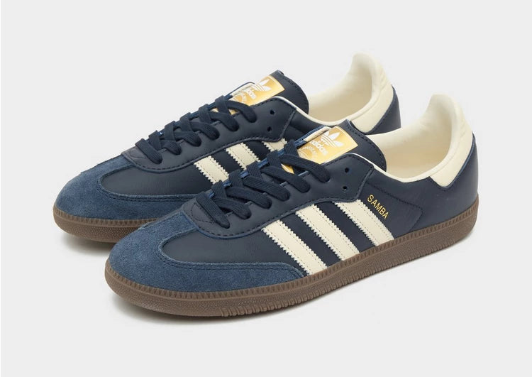 Adidas Original Samba Og Leather Dark Blue White