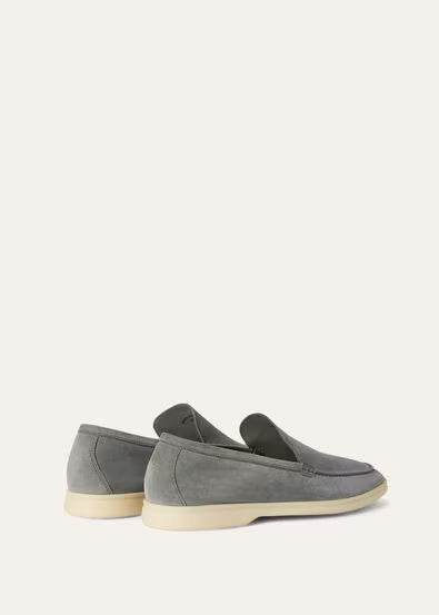 Loro Piana Summer Walk Loafer Gull Grey
