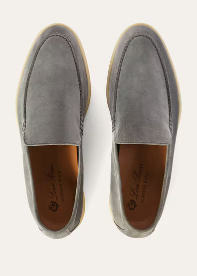Loro Piana Summer Walk Loafer Gull Grey