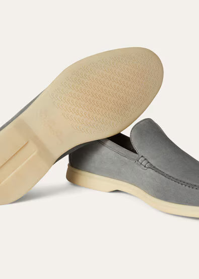 Loro Piana Summer Walk Loafer Gull Grey