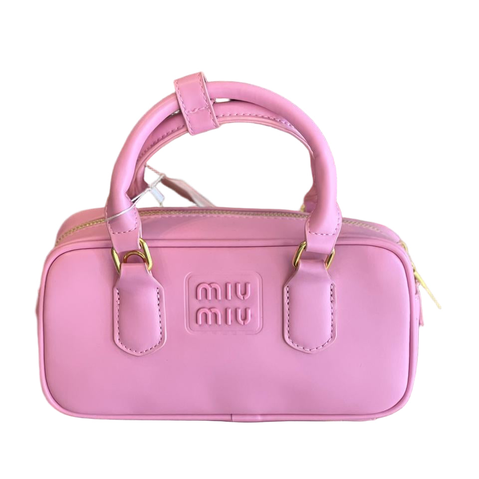 Miu Miu Arcadie Leather Tote Bag |pink