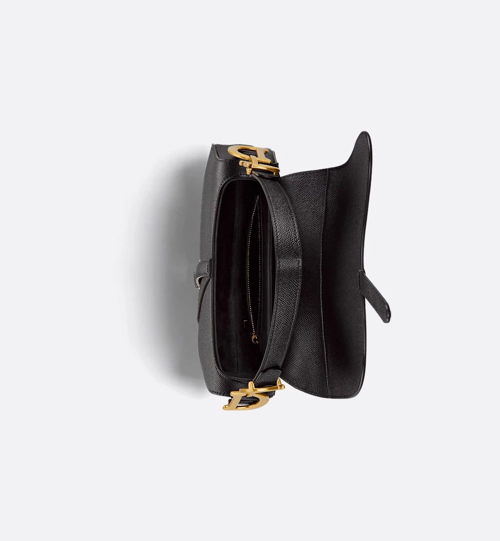 Dior Black Saddle Bag with Strap