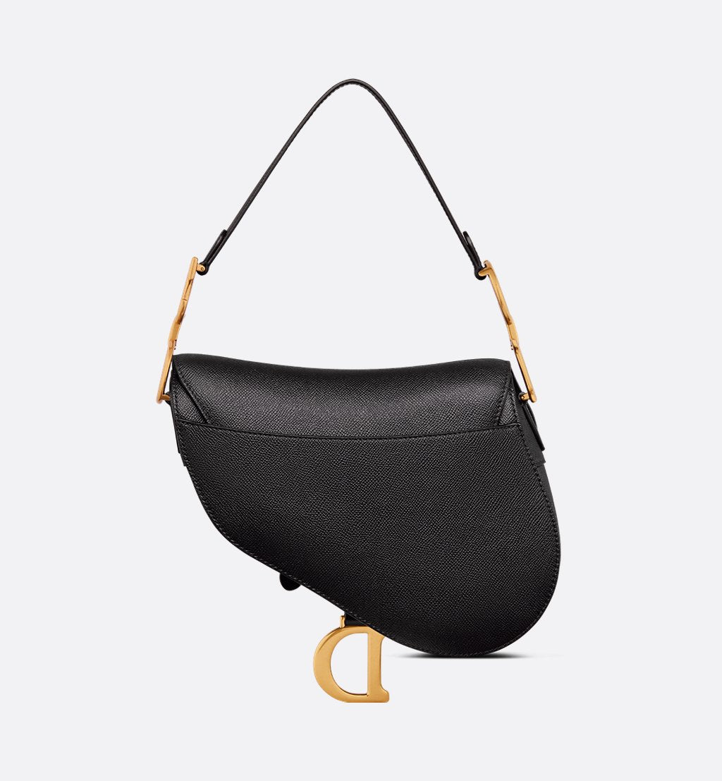 Dior Black Saddle Bag with Strap