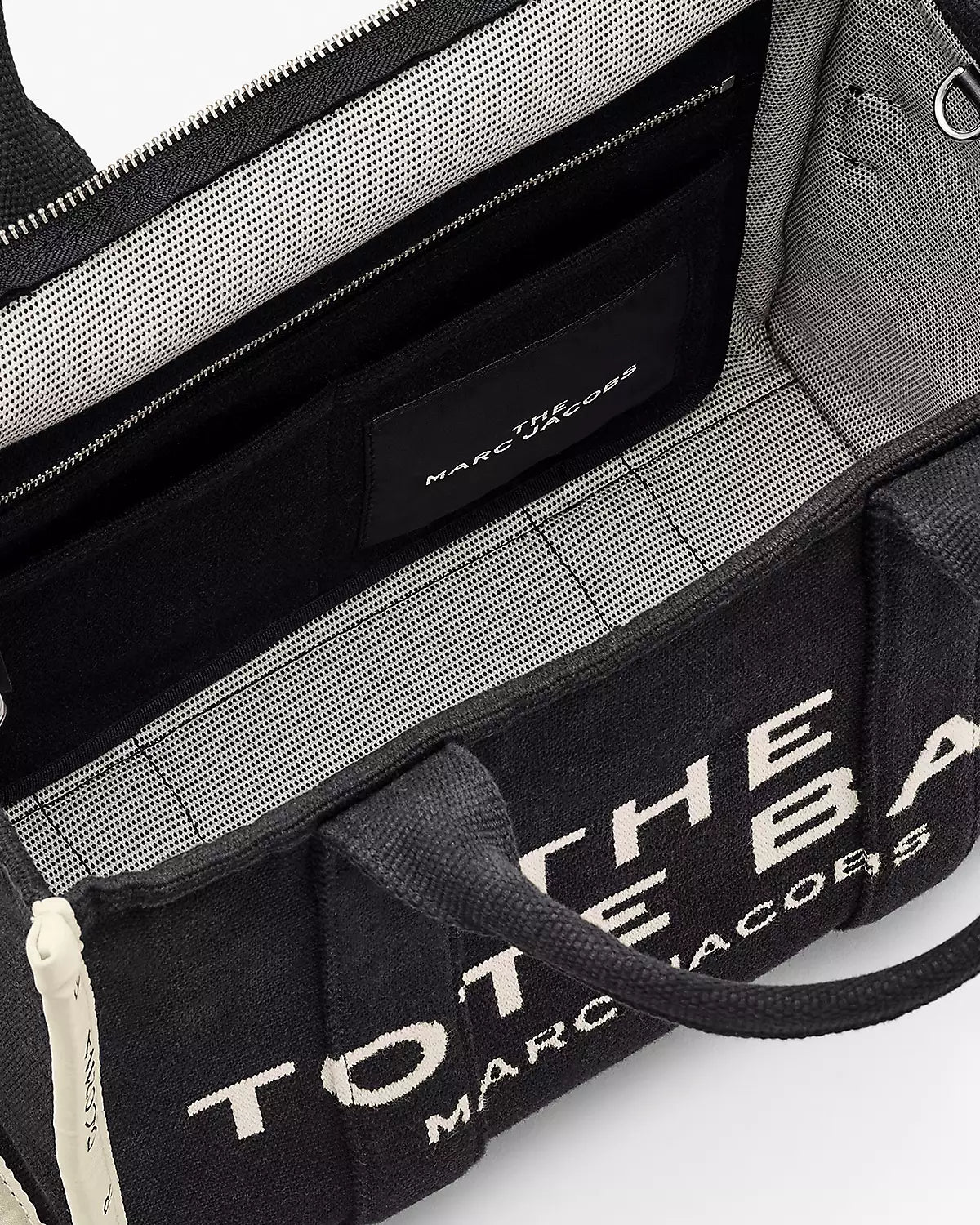 THE TOTE BAG The Jacquard Black Medium Tote Bag