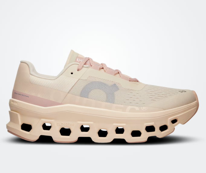 on Cloudmonster Moon Fawn Pink