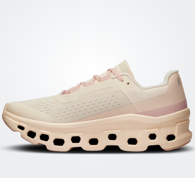 on Cloudmonster Moon Fawn Pink