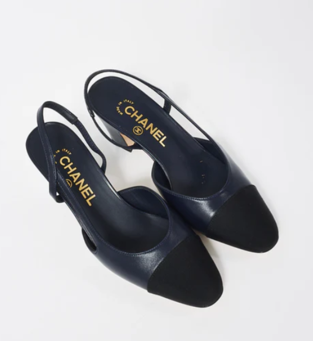 CHANEL Classic Slingback Heels Black