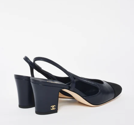 CHANEL Classic Slingback Heels Black