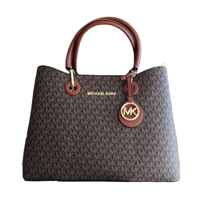 Michael Kors Edith Large Logo Satchel | Brown