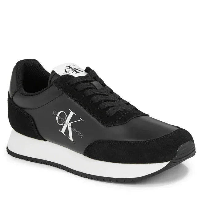 Calvin Klein Jeans Retro Runner Laceup Trainer Men Black