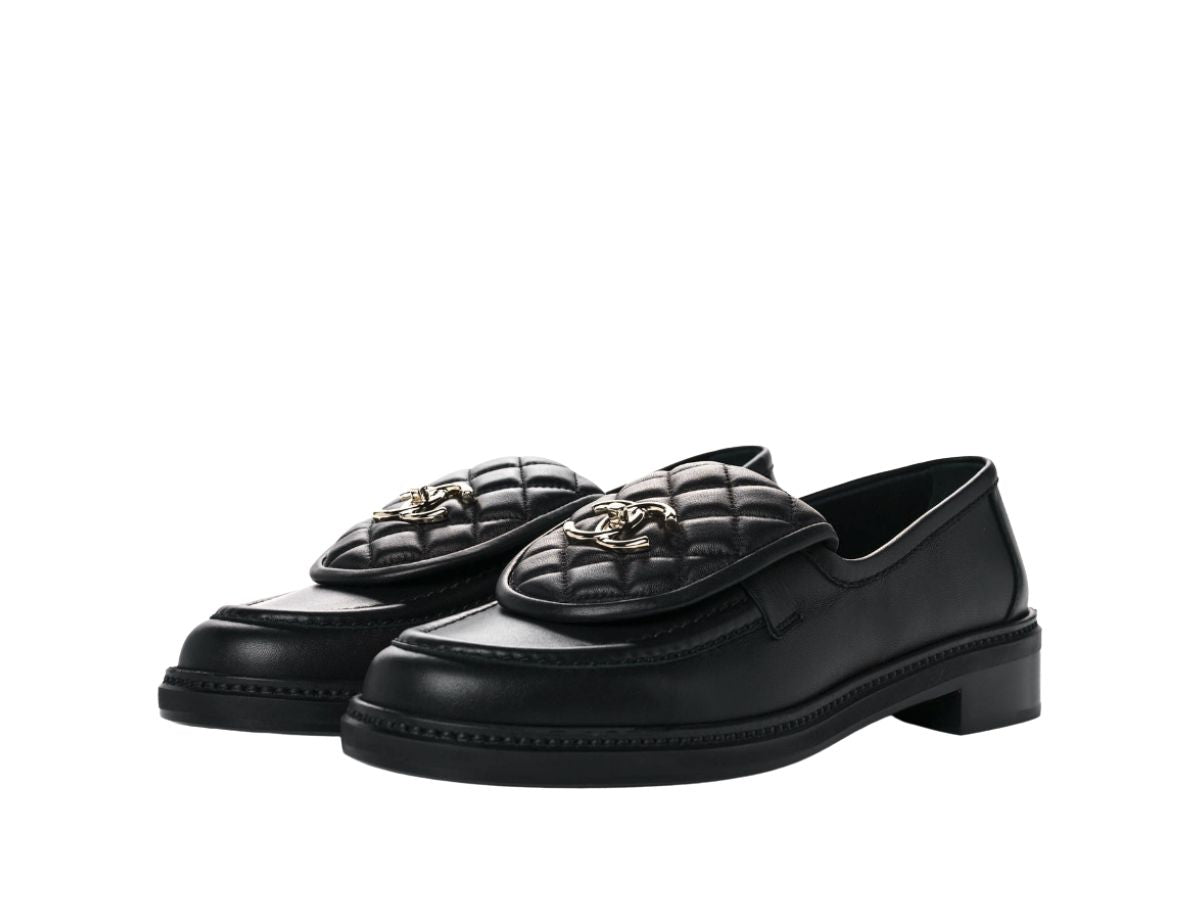 Chanel Moccasins Lambskin & Black