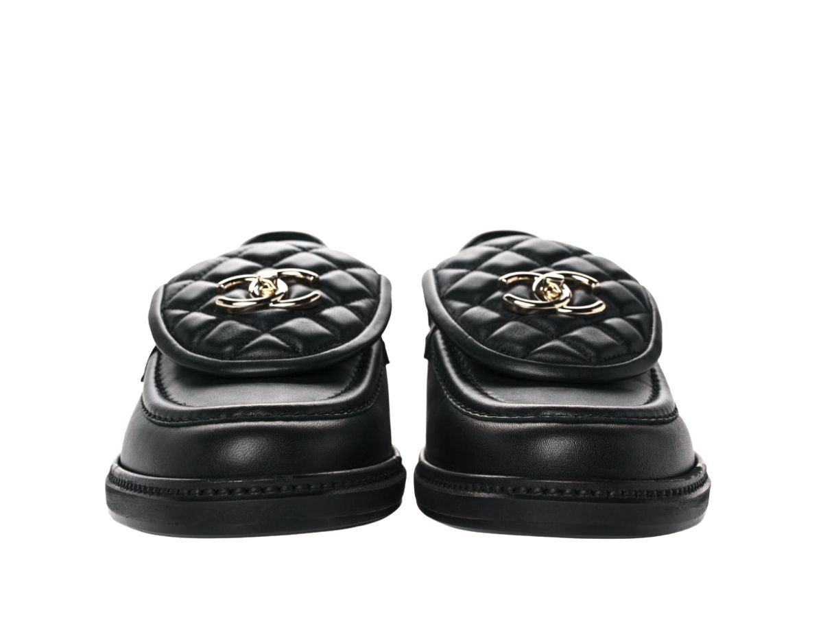 Chanel Moccasins Lambskin & Black