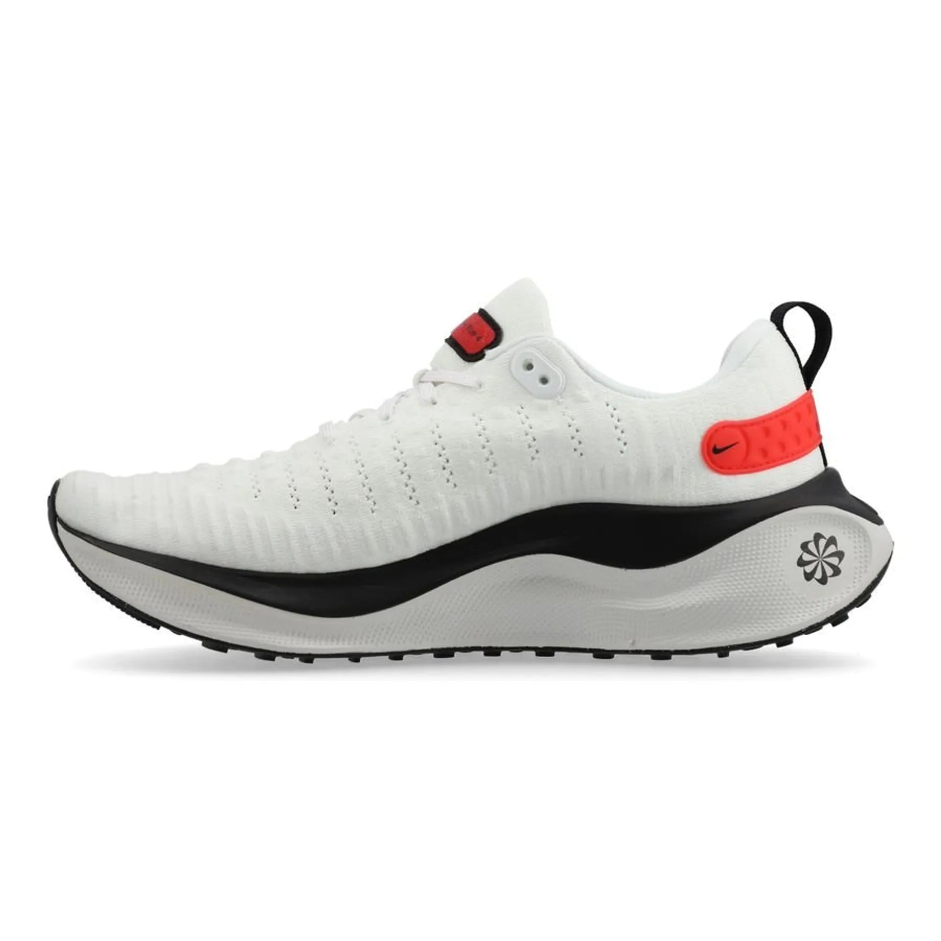 Nike React infinity Run Flyknit 4 sneakers in white and red