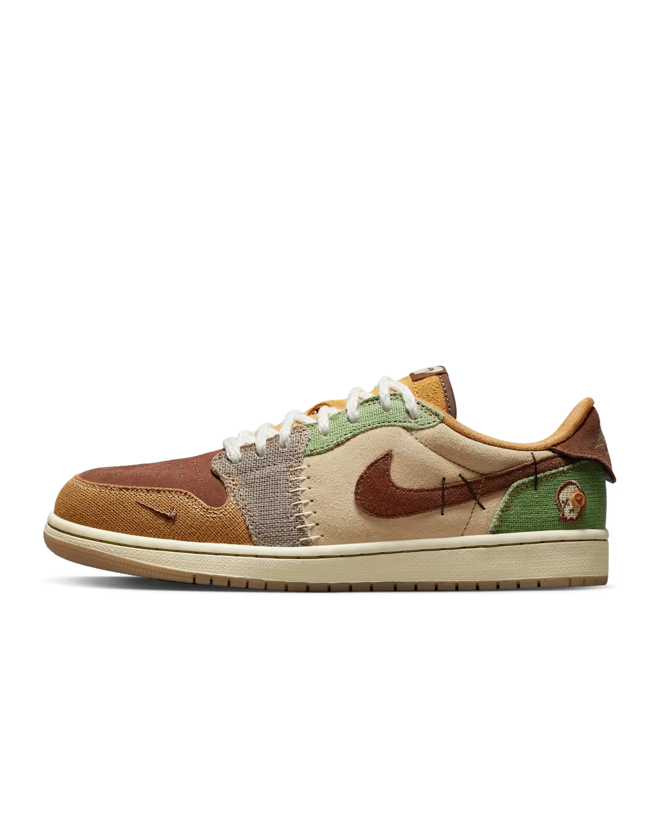 Nike Jordan 1 x Zion Williamson Retro Low OG Flax and Oil Green