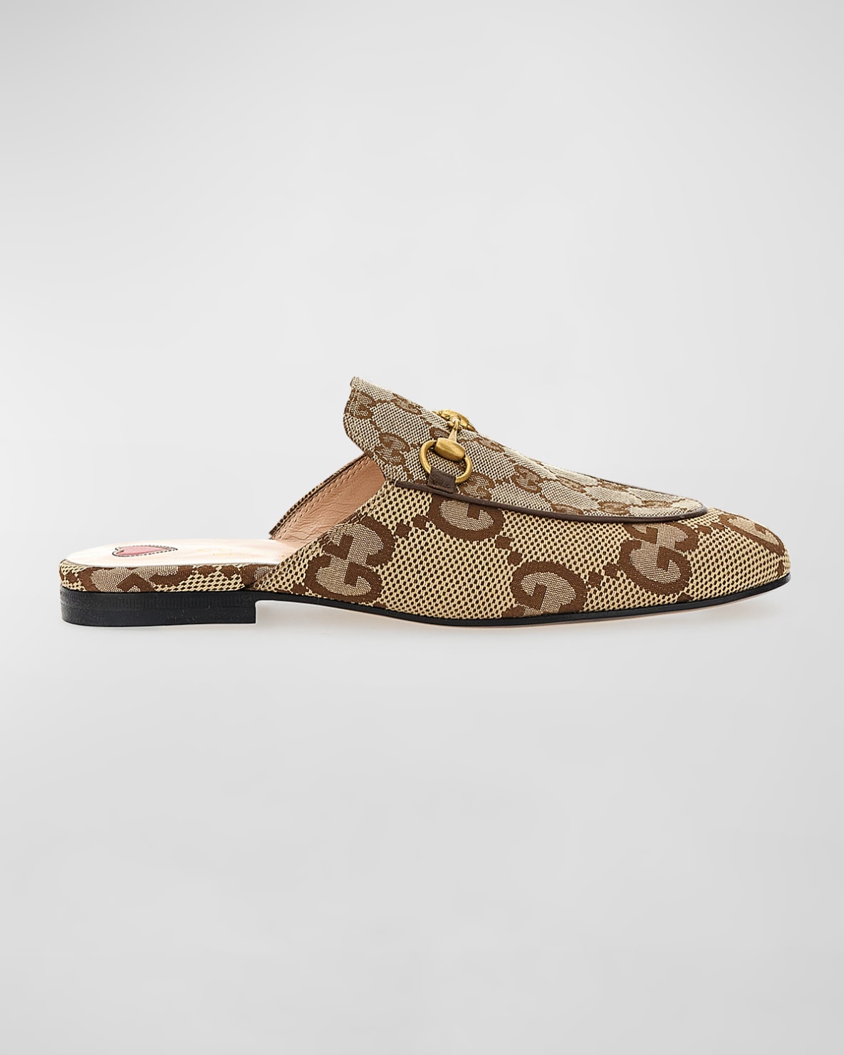 Gucci Carvin Slipper Gg Print Heart
