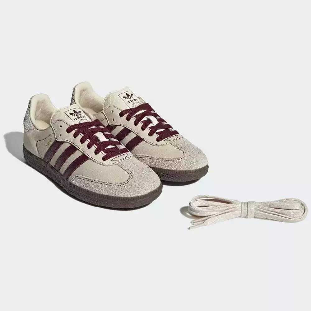 adidas Originals WMNS Samba OG Wonder White Maroon Putty Grey