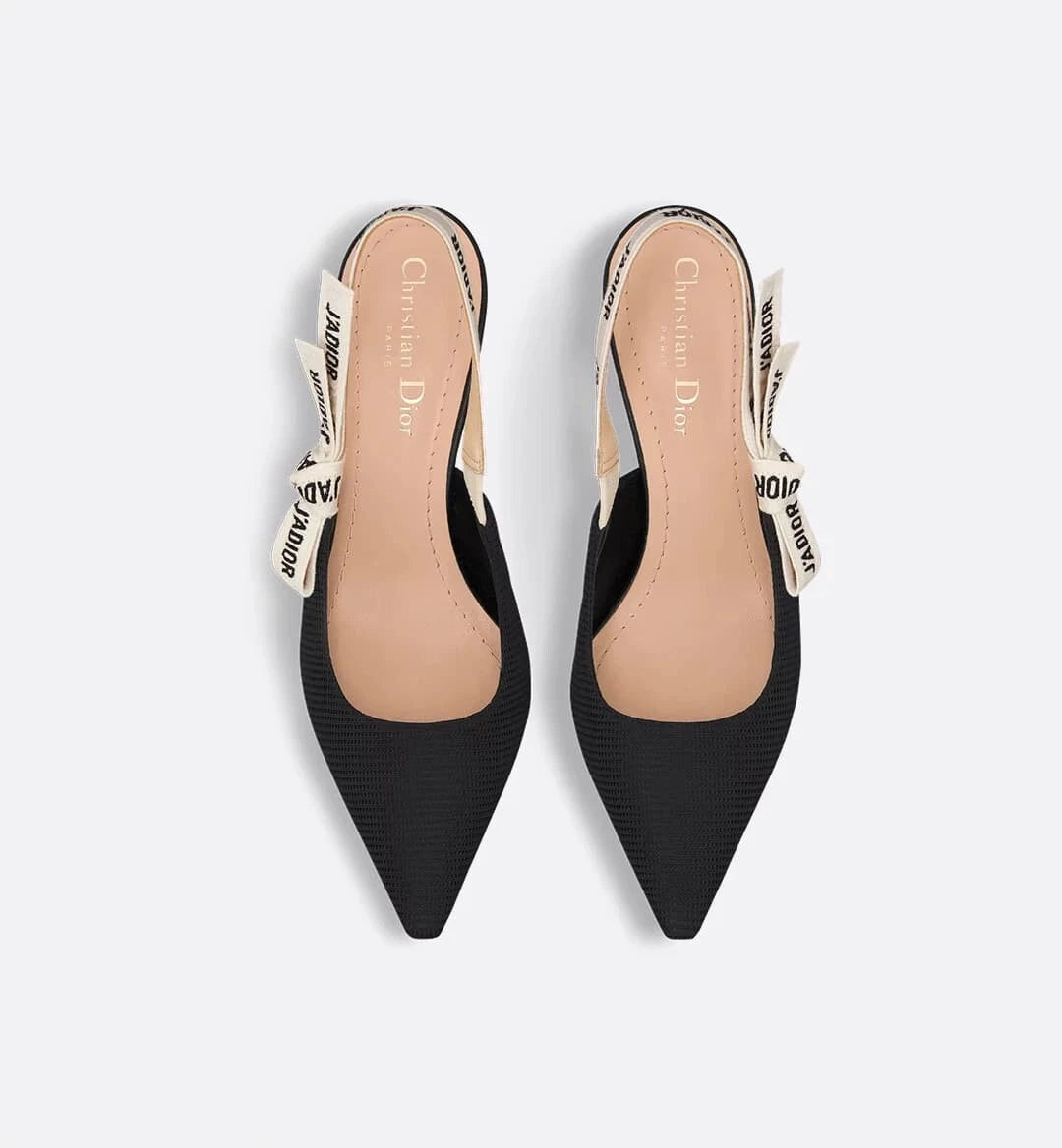 Dior J'Adior Canvas Meduim Heels Black