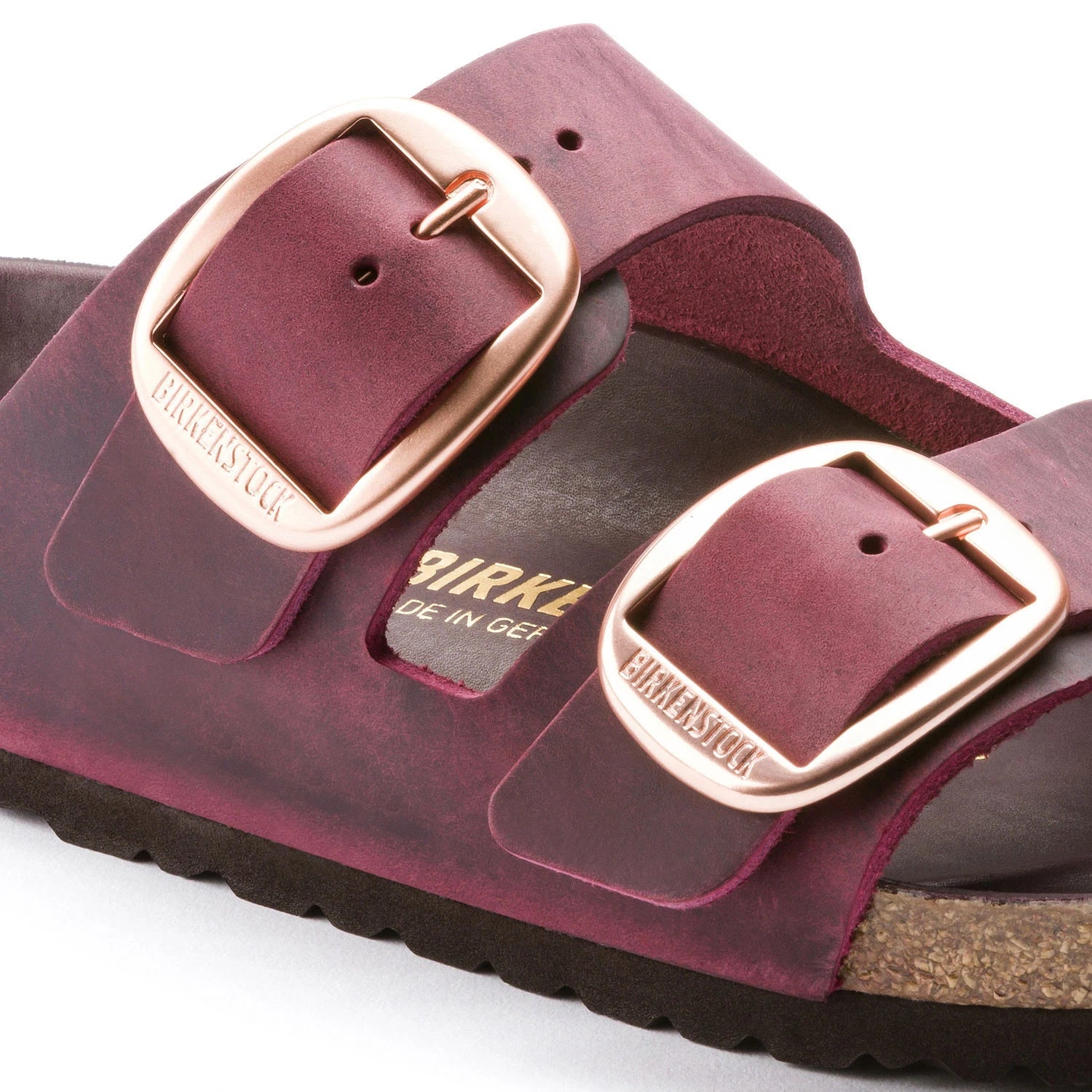 Birkenstock Leather ARIZONA Maroon Red