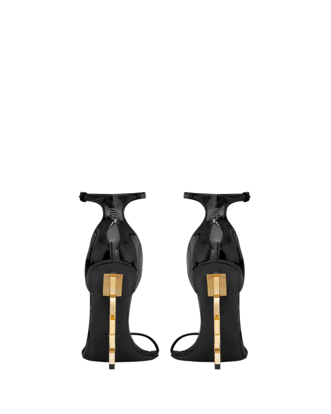 Saint Laurent Heels Logo Black