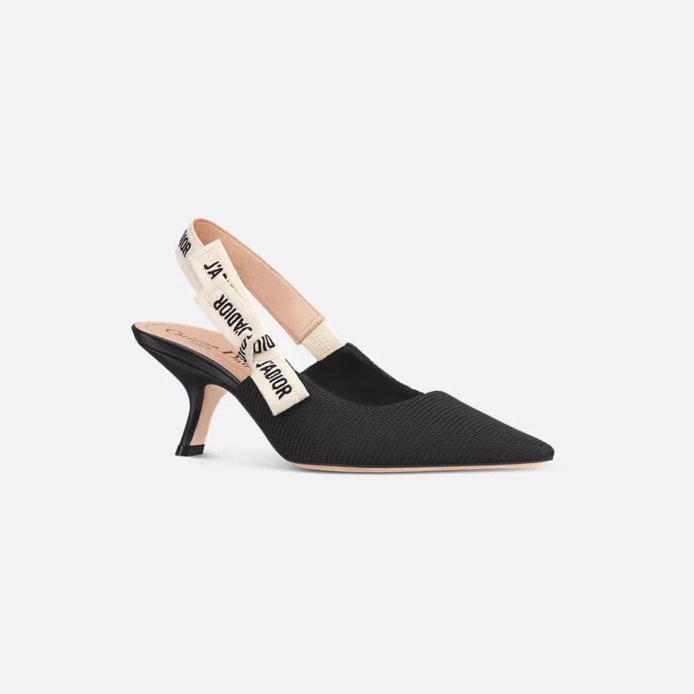 Dior J'Adior Canvas Meduim Heels Black