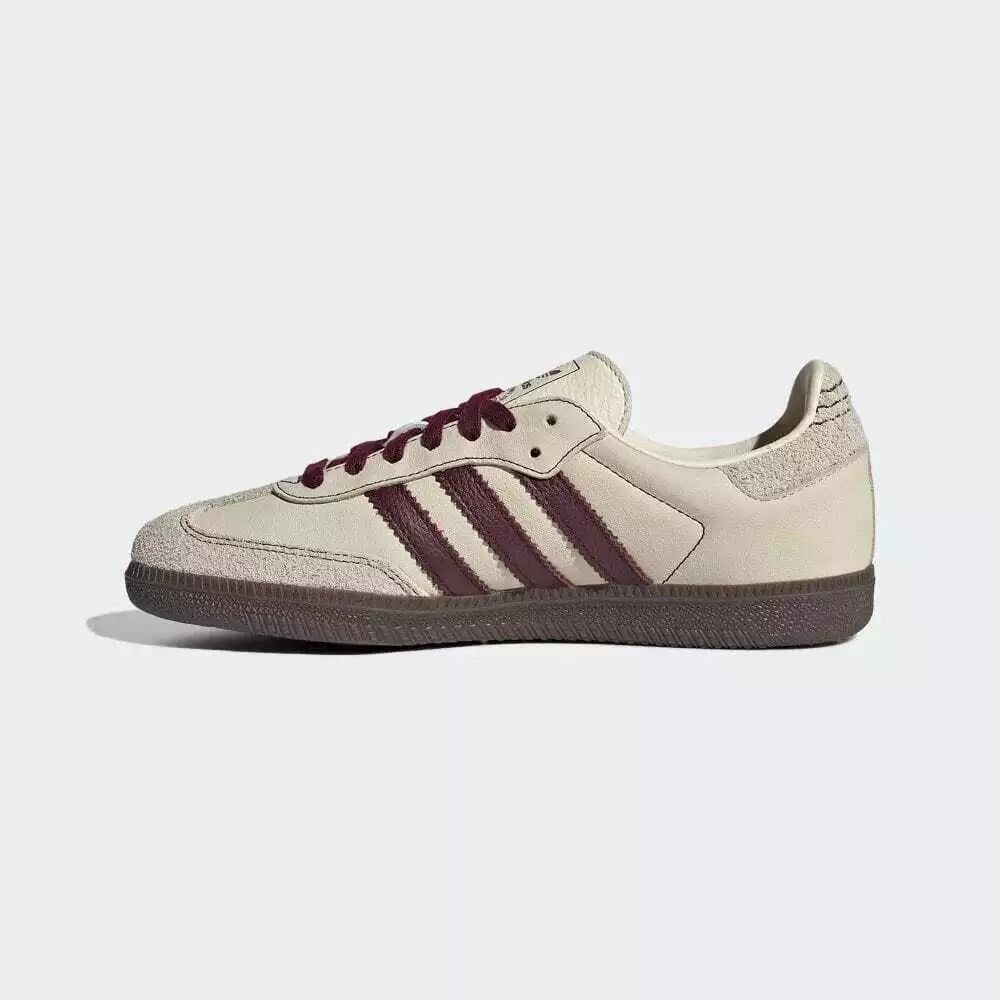 adidas Originals WMNS Samba OG Wonder White Maroon Putty Grey