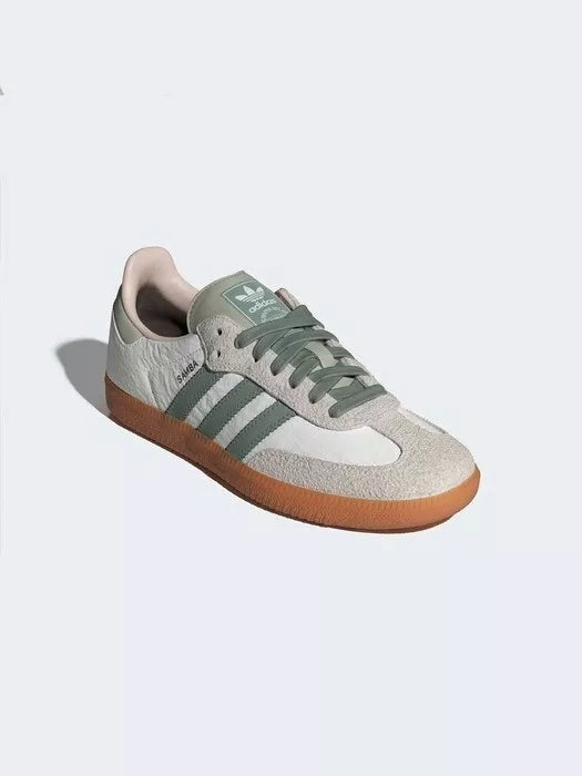 Adidas Samba OG Cloud White Silver Green