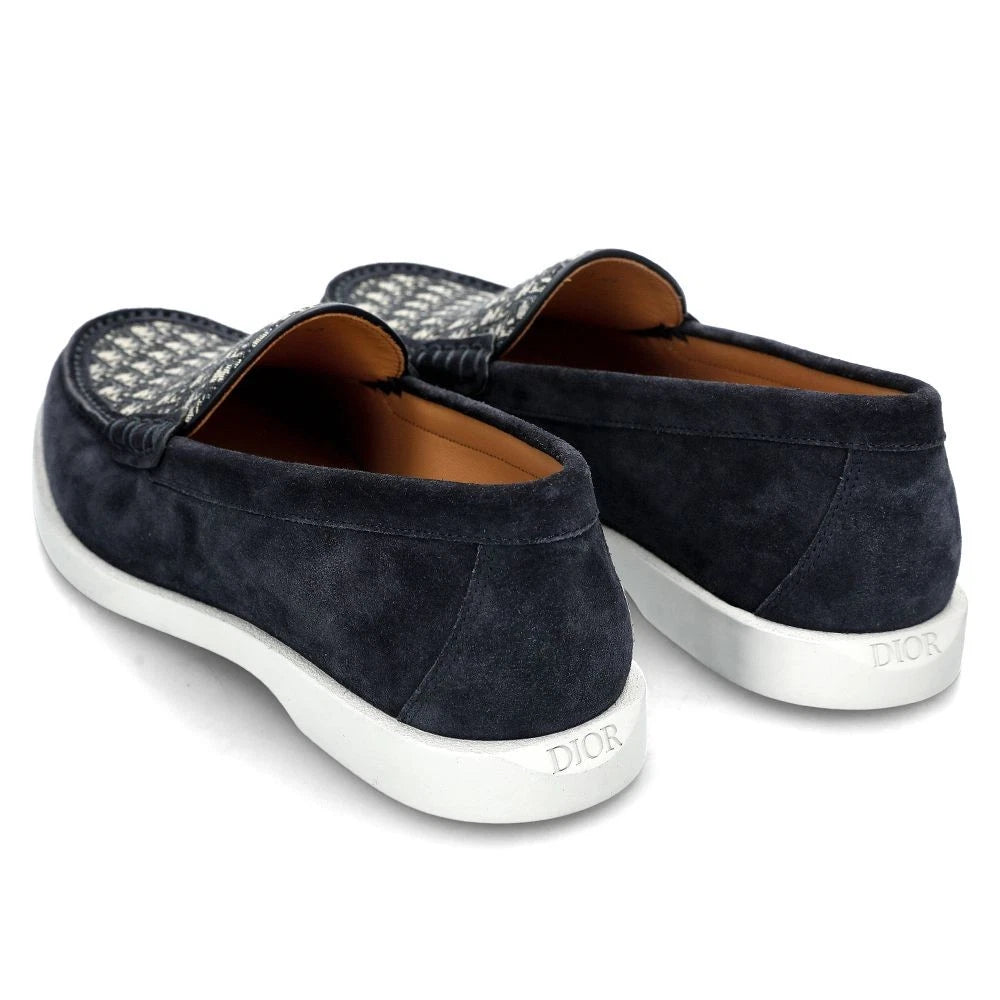 Dior Granville Oblique Navy Loafers