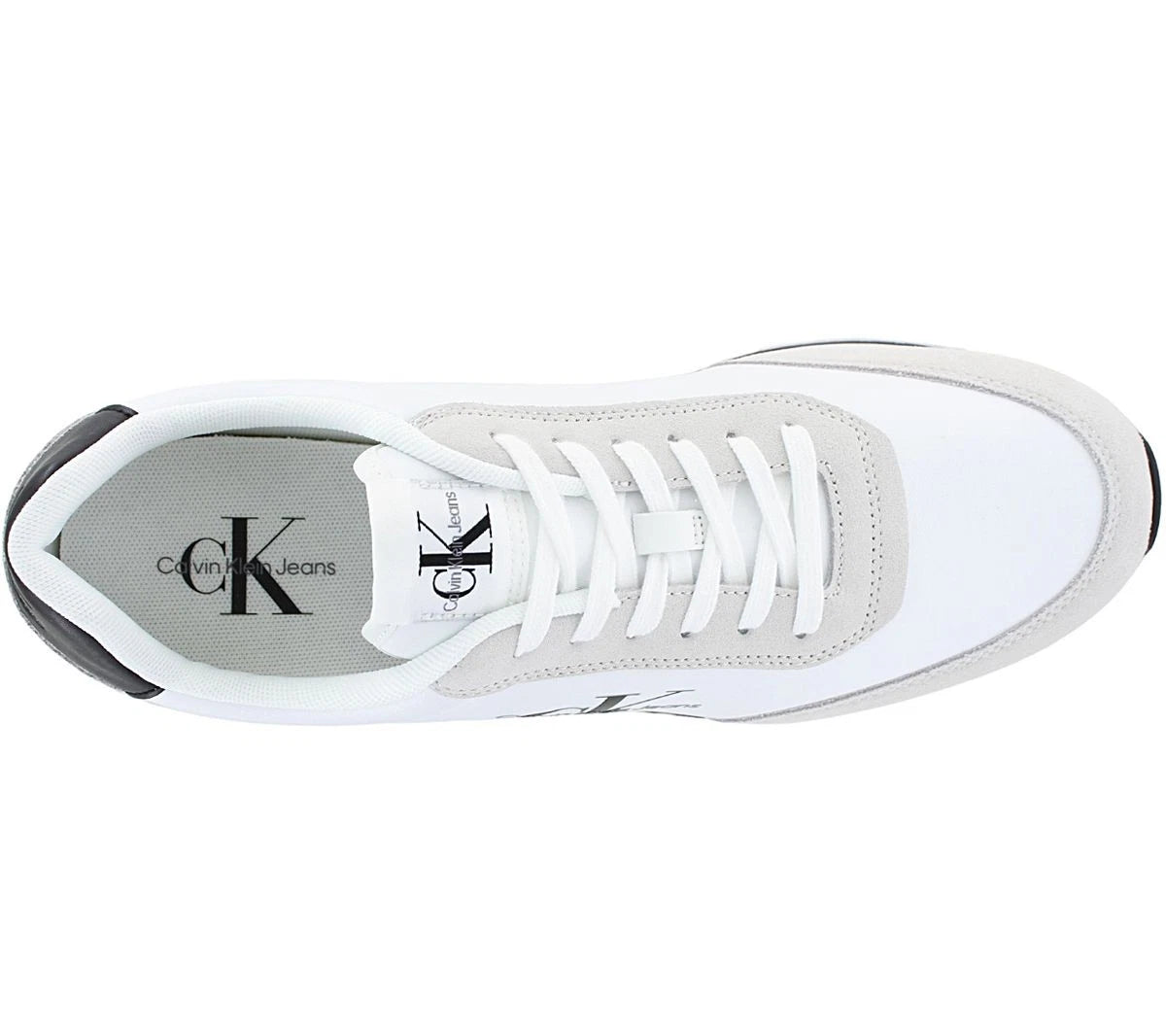 Calvin Klein Retro Runner Low Laceup - Men's Sneakers Shoes White