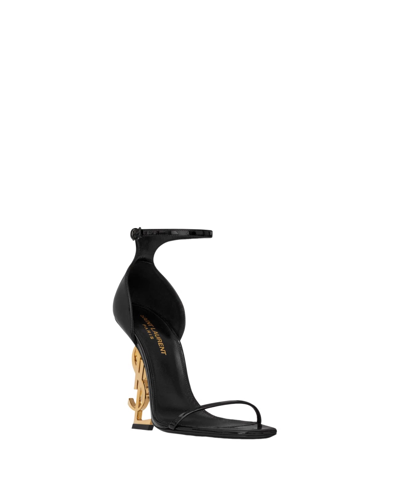 Saint Laurent Heels Logo Black