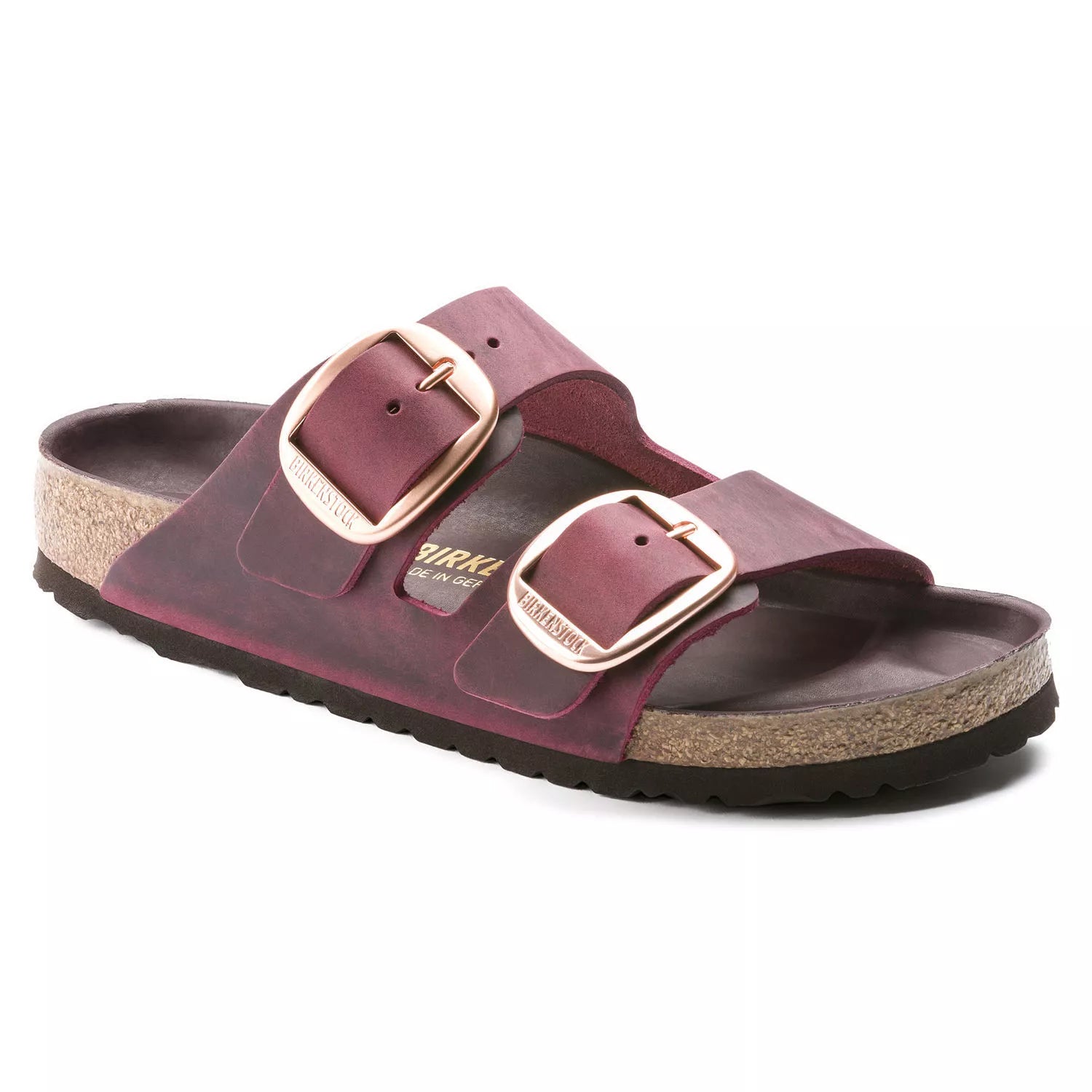 Birkenstock Leather ARIZONA Maroon Red