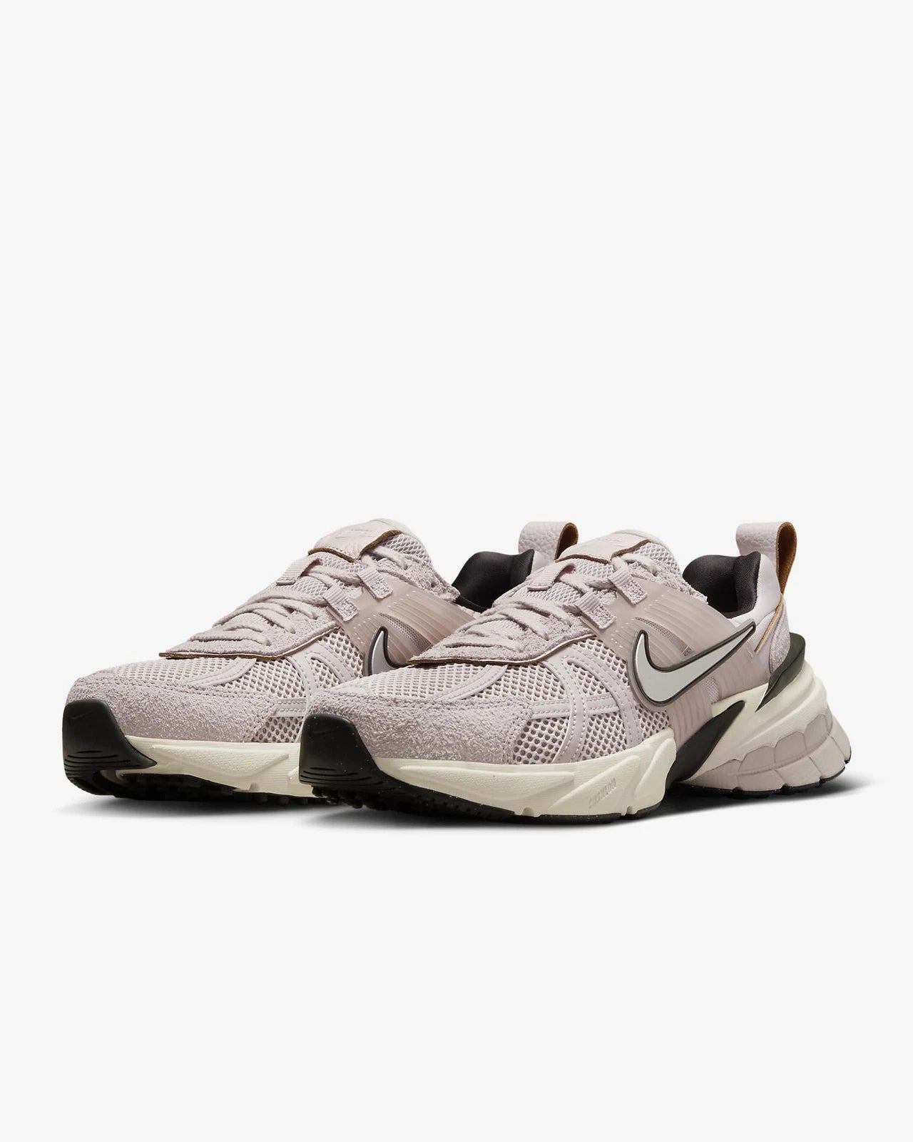 Nike V2K Run Platinum Violet Light Bone Black Chrome