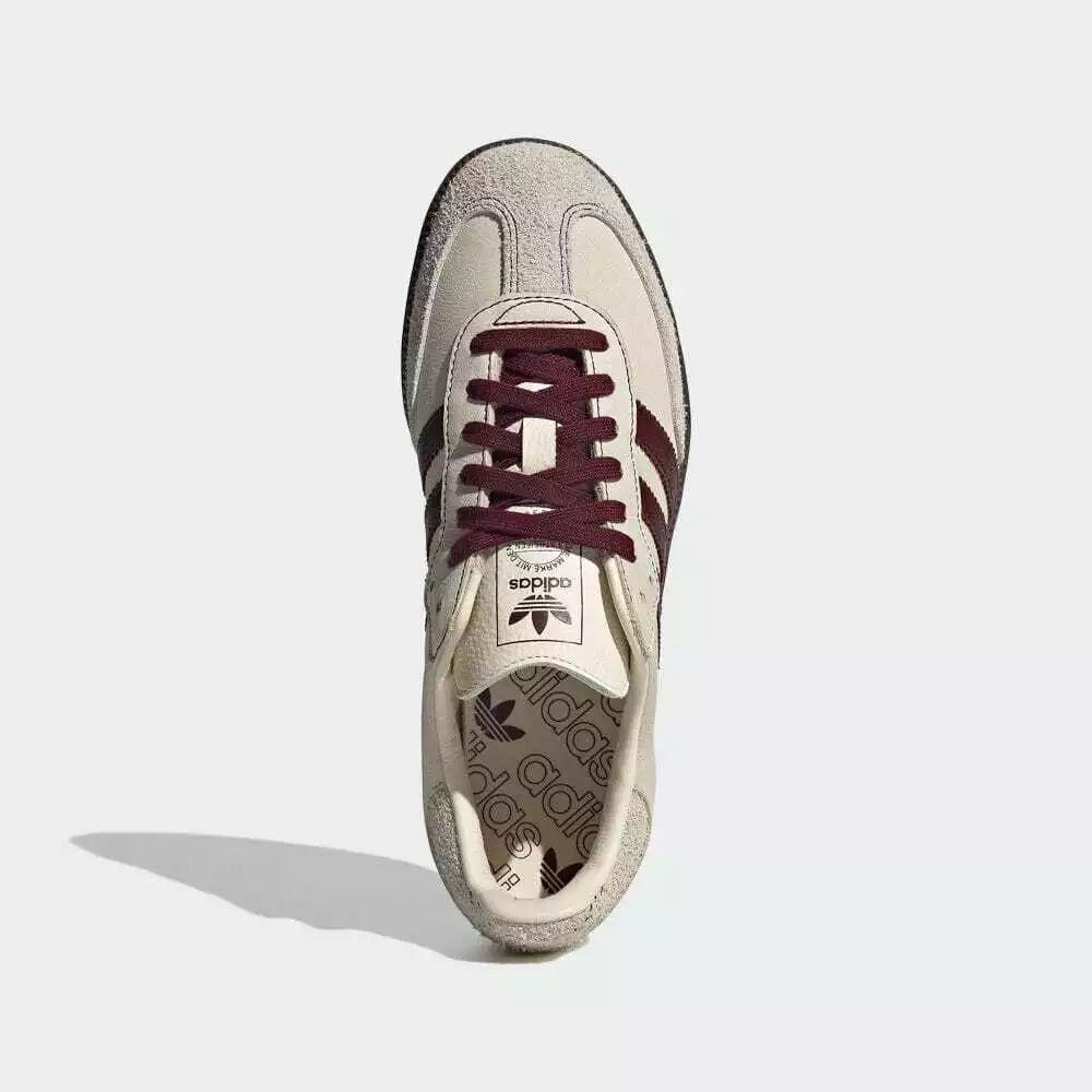 adidas Originals WMNS Samba OG Wonder White Maroon Putty Grey