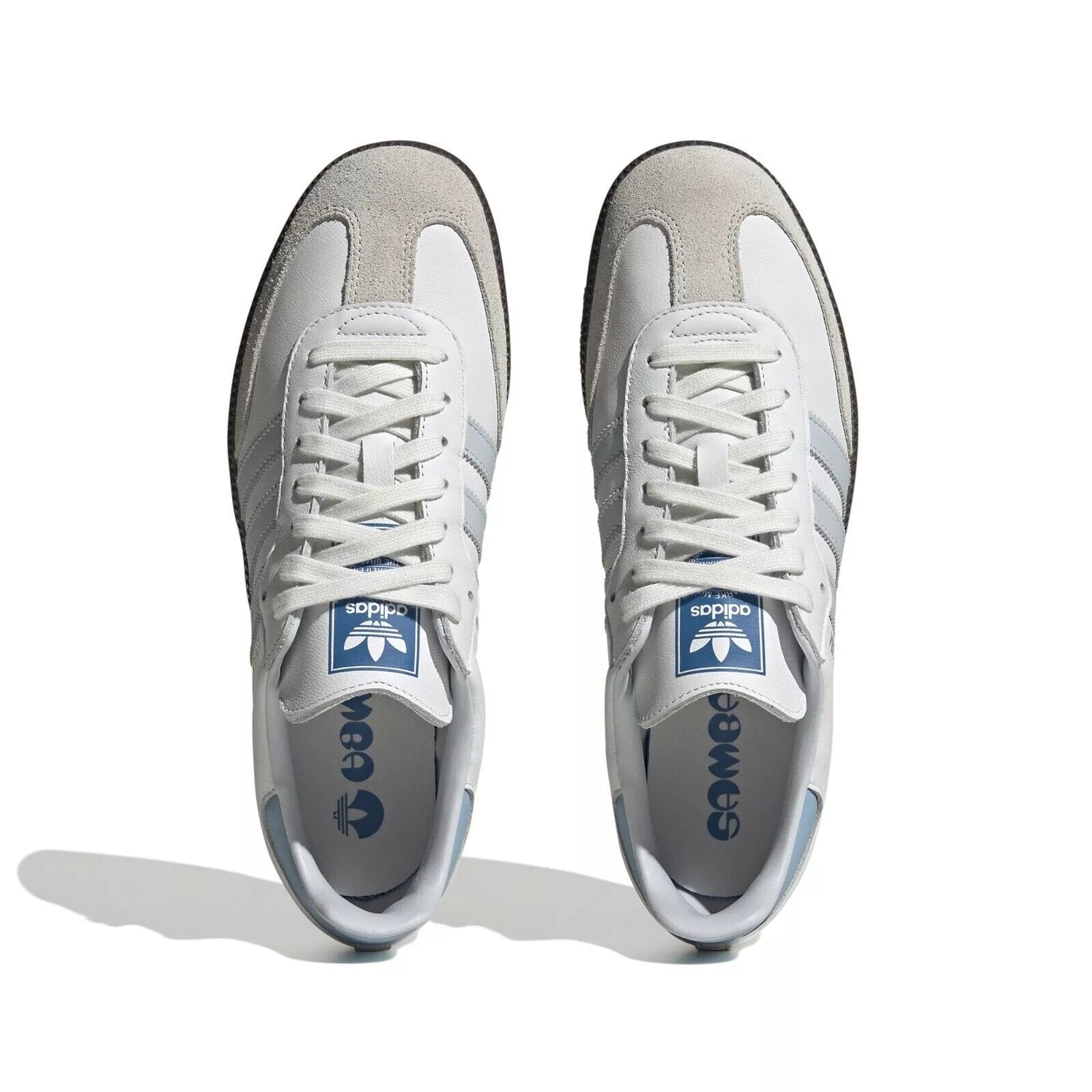 Adidas Samba OG Shoes White Halo Blue Gum NEW