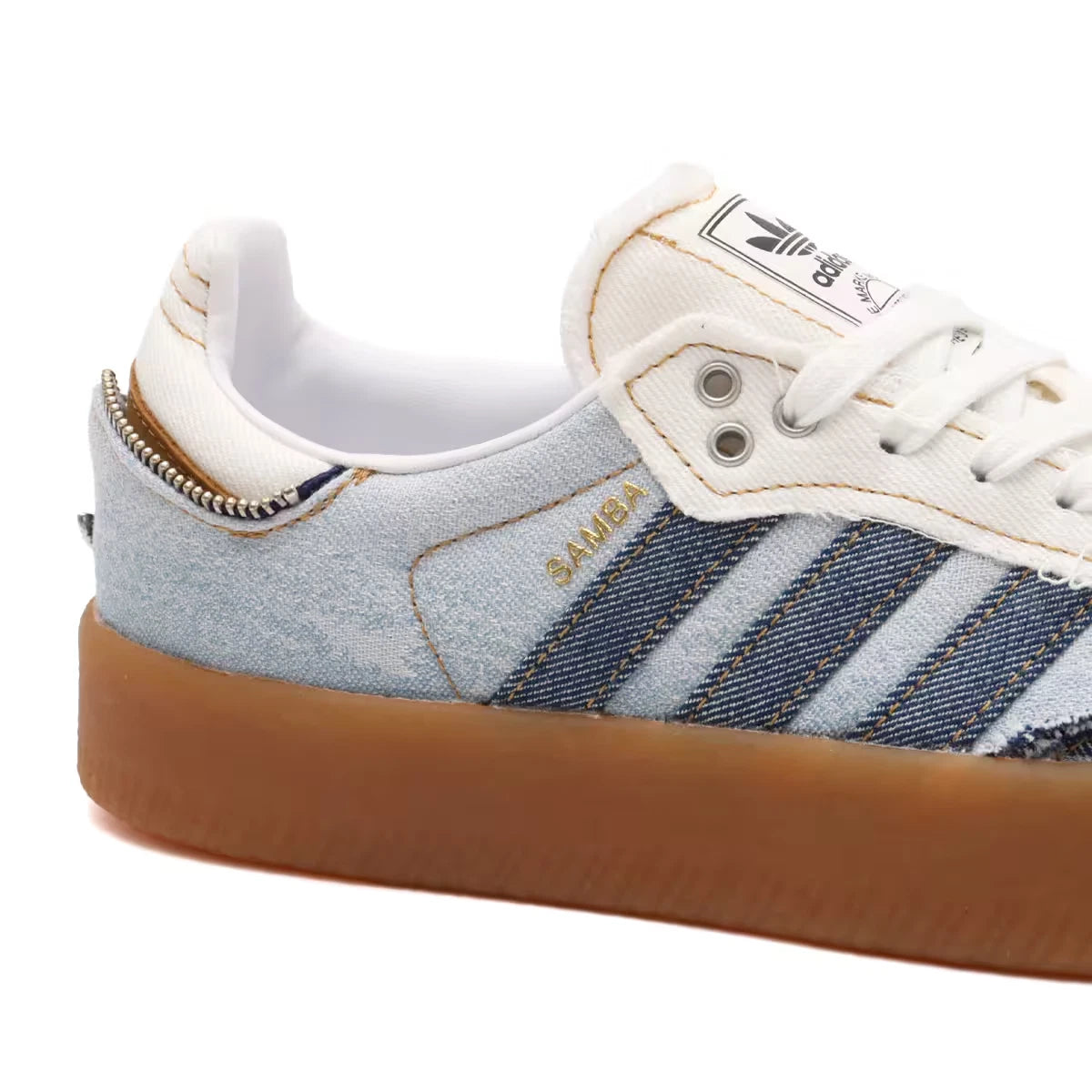 adidas SAMBA W atmos pink "Stacked Denim" GUM3
