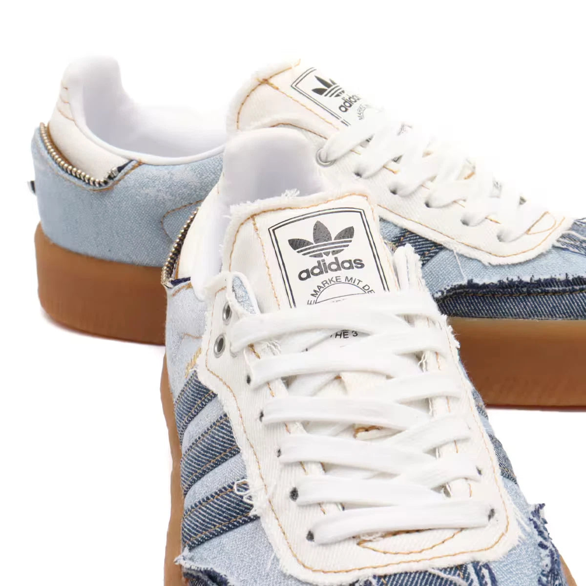 adidas SAMBA W atmos pink "Stacked Denim" GUM3
