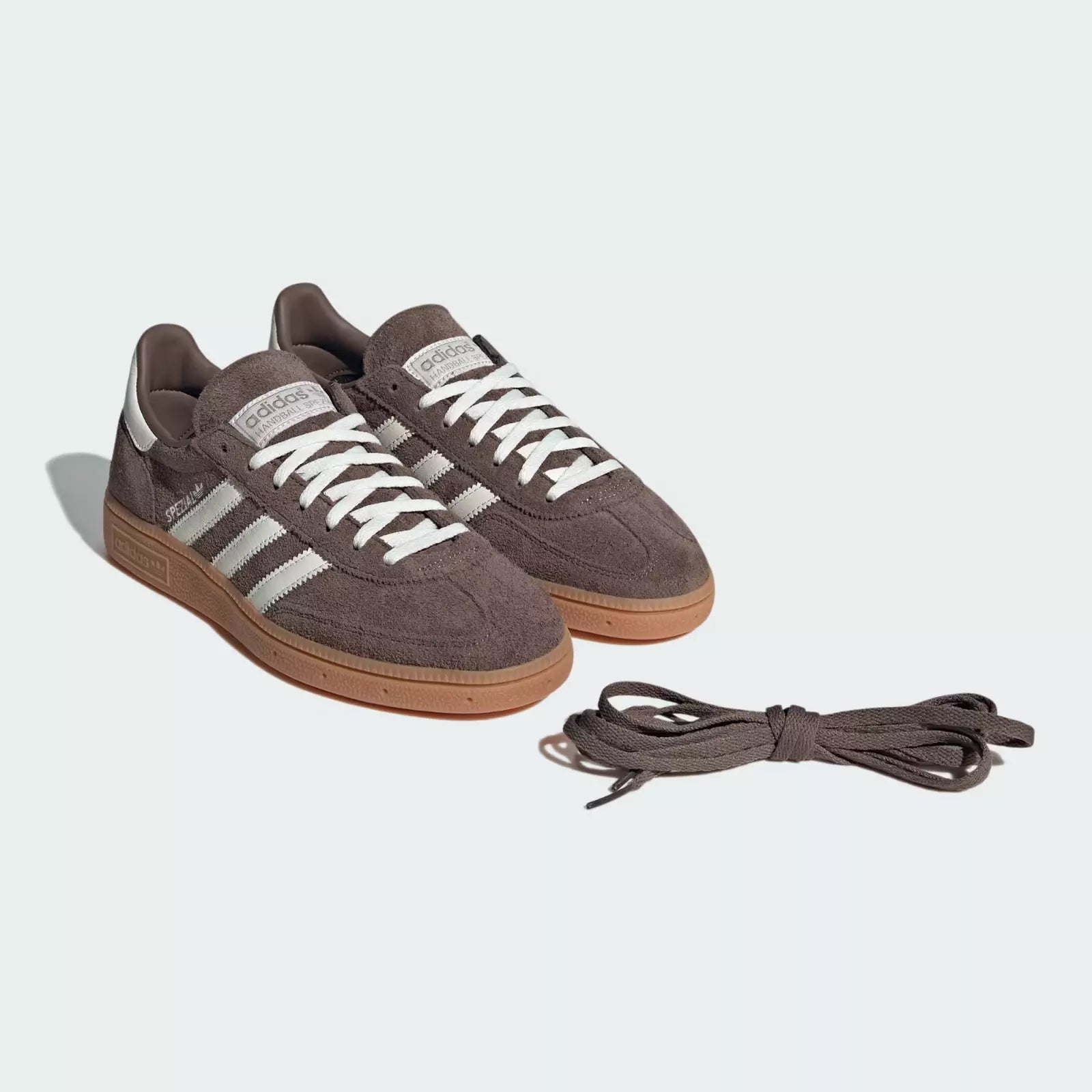 Adidas Handball Spezial Shoes in Brown and Off White