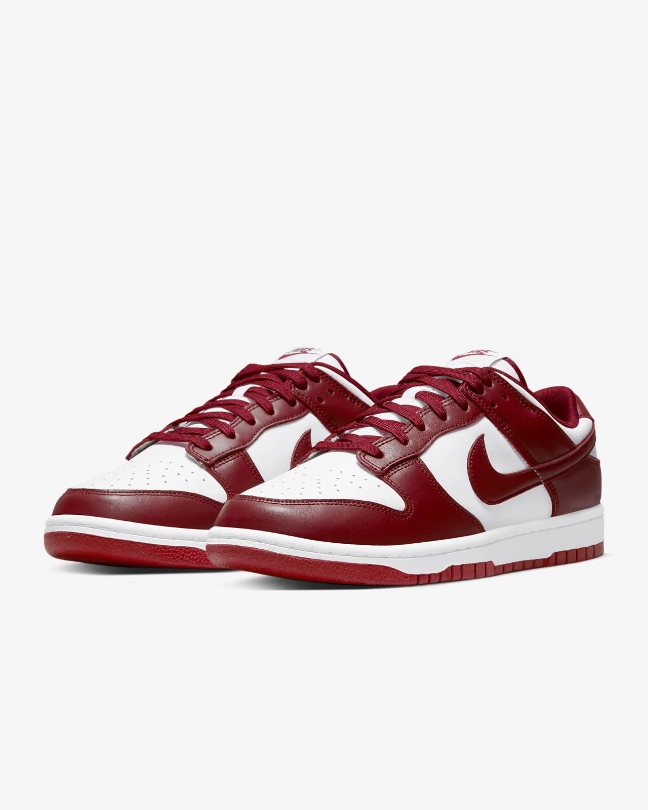 Nike Dunk Low Retro Sneakers Shoes Team Red White