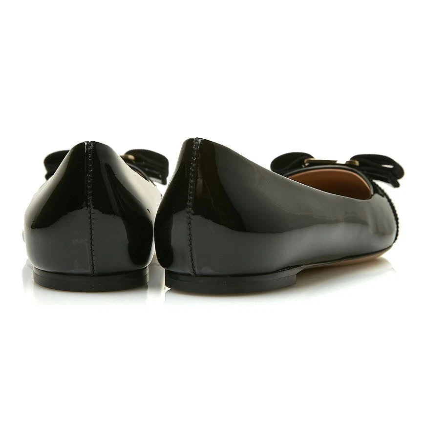 Salvatore Ferragamo Varina Black Patent Leather