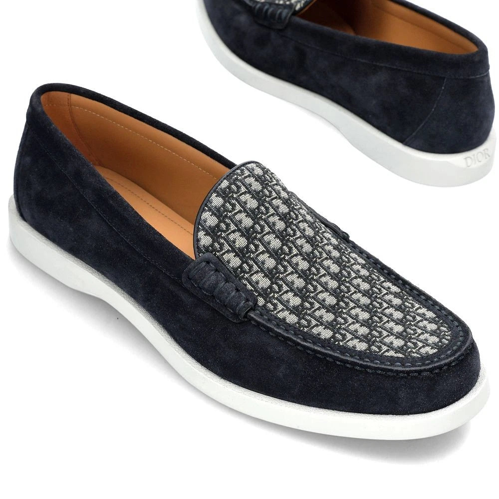 Dior Granville Oblique Navy Loafers