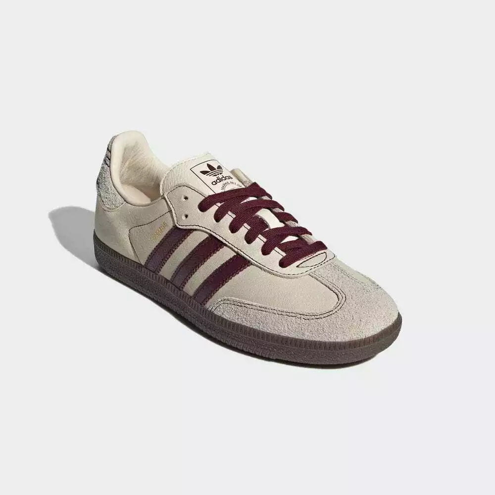 adidas Originals WMNS Samba OG Wonder White Maroon Putty Grey