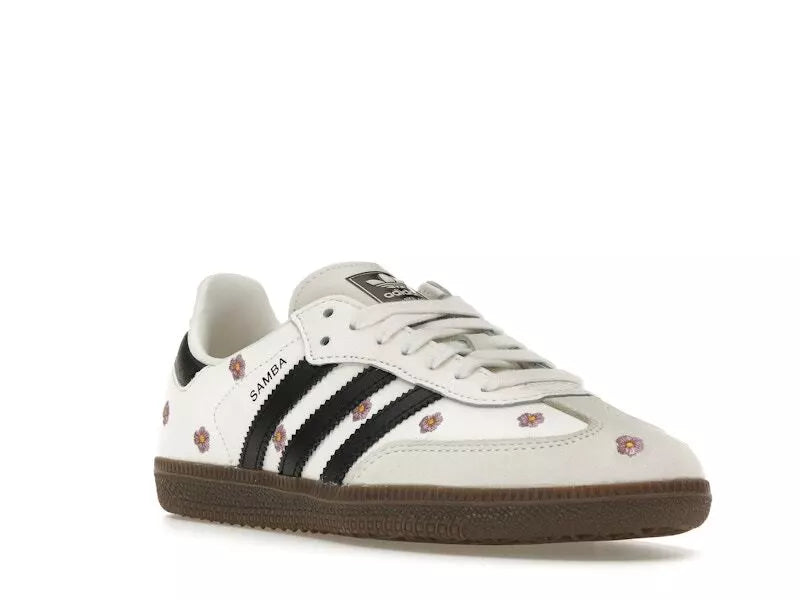 adidas Samba OG White Embroidered Floral