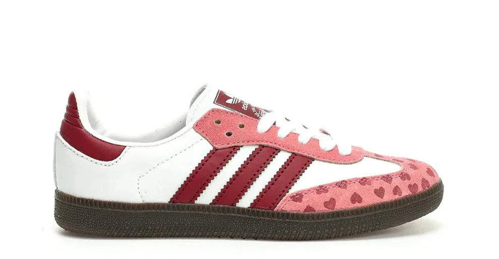 Adidas Samba Og Hearts White  Red