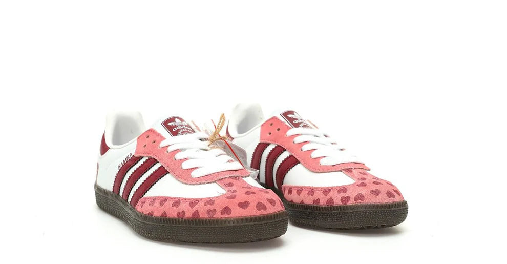 Adidas Samba Og Hearts White  Red