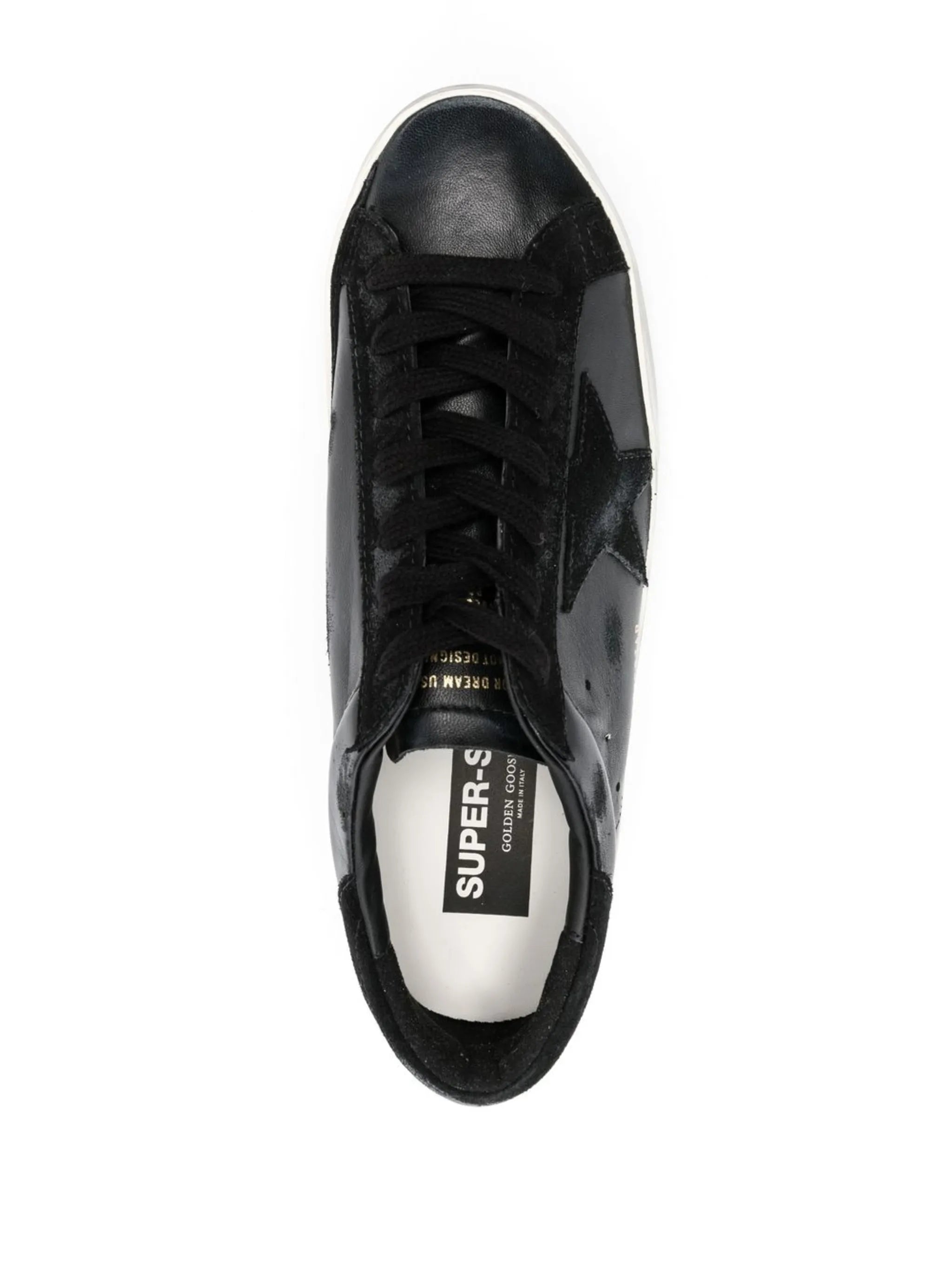 Golden Goose Superstar Sneakers Black & Black Glitter Star