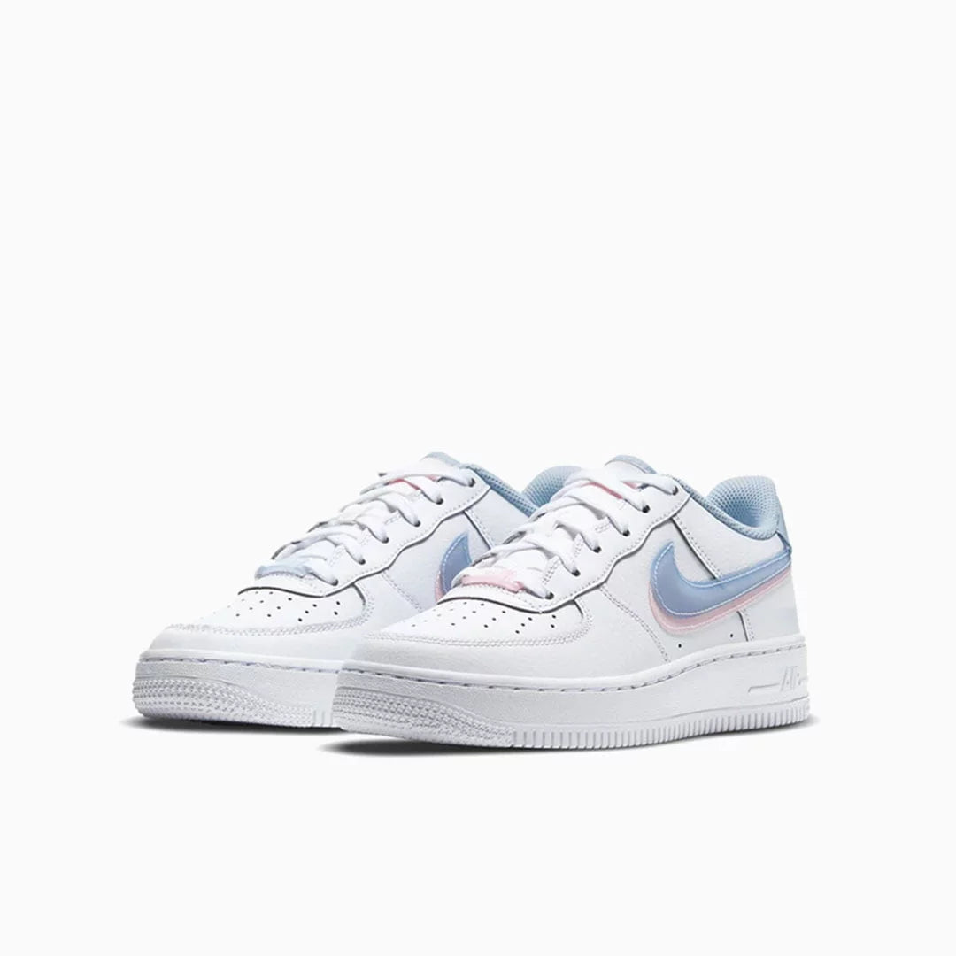 Nike Air Force 1 Gs Double Swoosh White  Blue