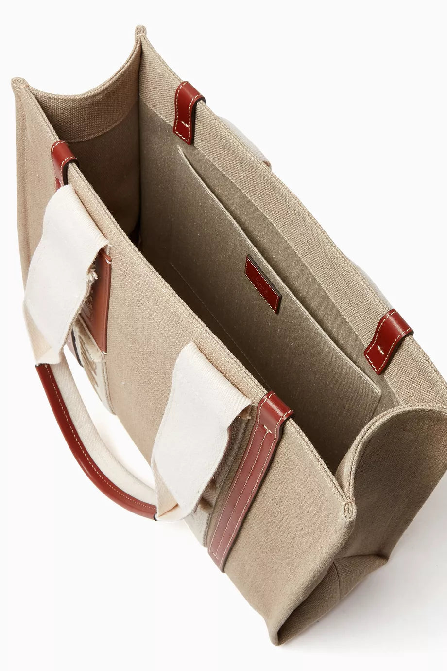 Chloe Medium Woody Tote Bag in Linen Canvas
