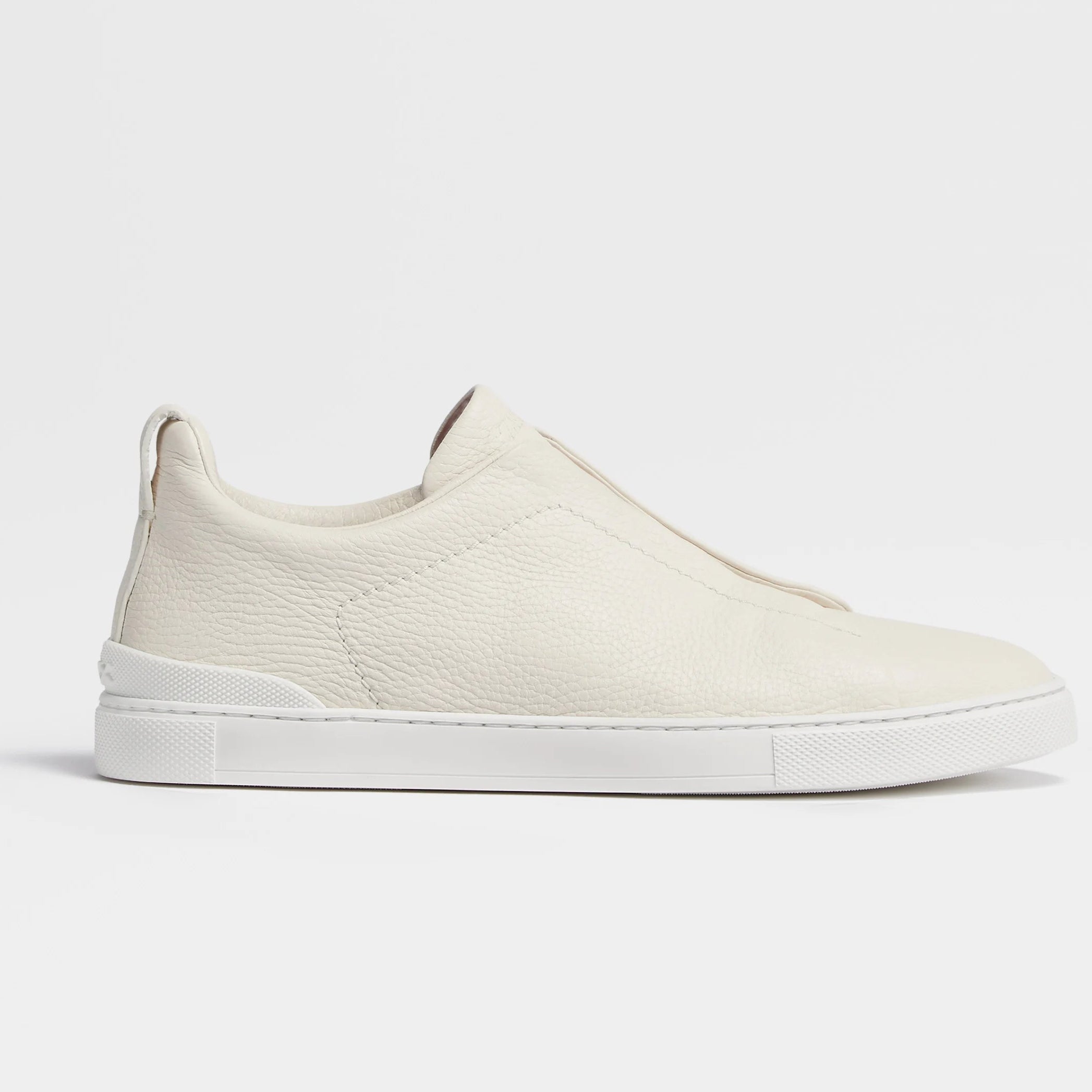 Zegna Off White Triple Stitch Sneakers