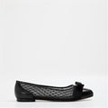 Salvatore Ferragamo Mesh Vara Flat Black